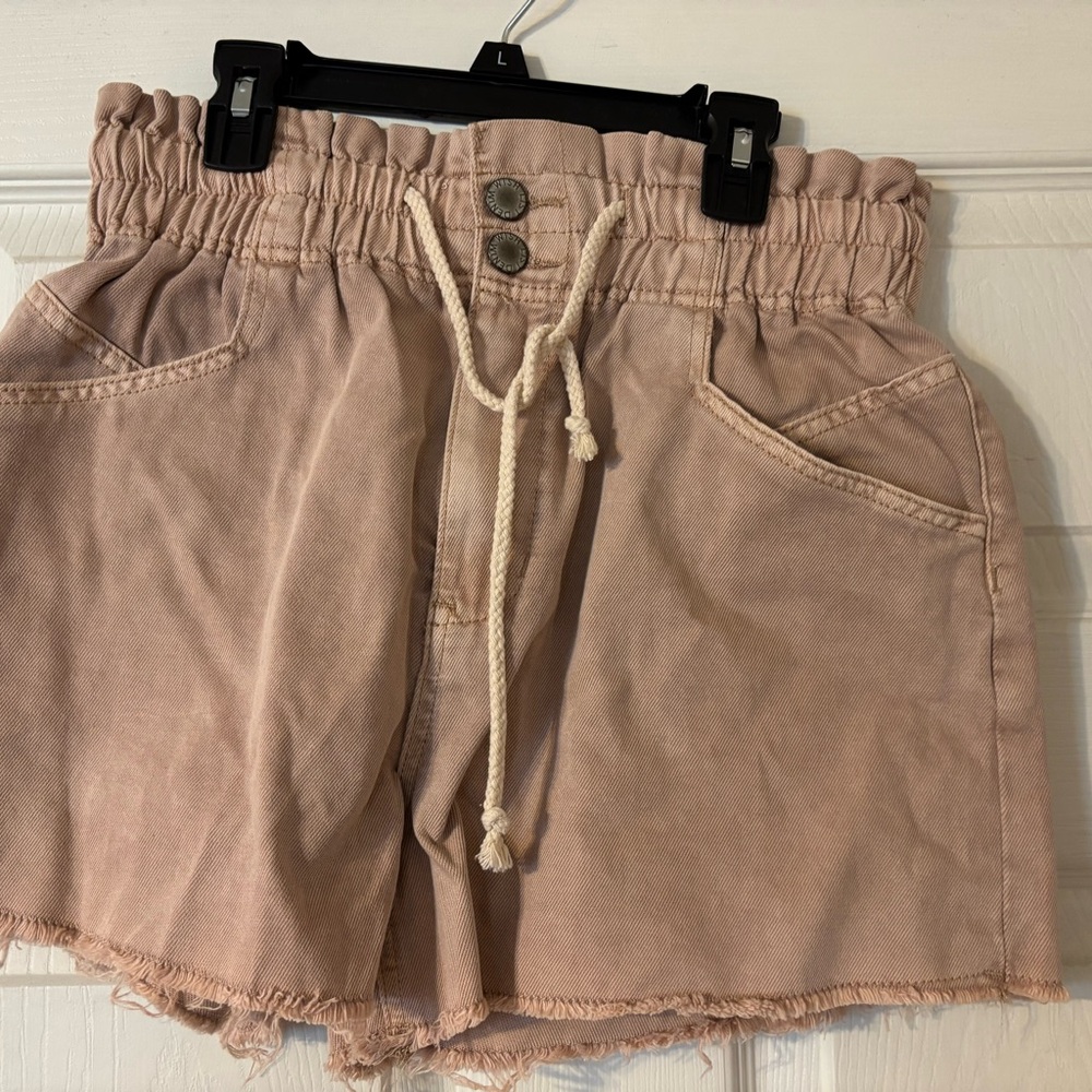 Wishlist Pink High Waist Shorts with Elastic Waistband